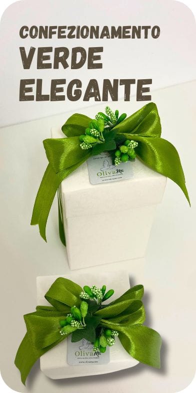 confezionamento verde elegante
